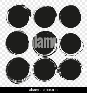 Comprehensive nine 9 collection. Professional splash Vector. Extraordinary stroke shape. Traditional artistic elements. Stock Vector