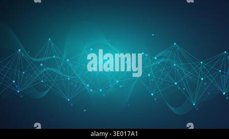 Global network connection. Global business. Social network communication. Internet technology. Vector illustration Stock Vector