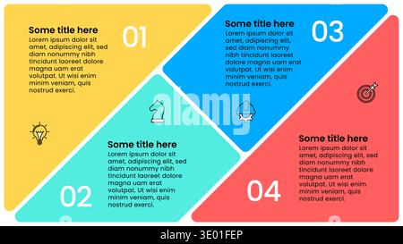 Infographic template with icons and 4 options or steps. Can be used for workflow layout, diagram, banner, webdesign. Vector illustration Stock Vector
