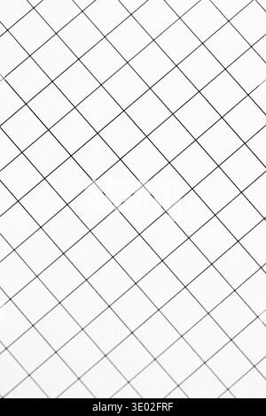 White grid paper texture, back to school backgrounds Stock Photo