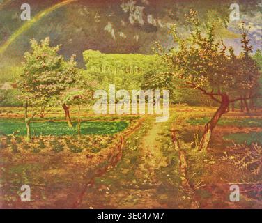 Spring at Barbizon 1873 by Jean-Francois Millet Stock Photo - Alamy