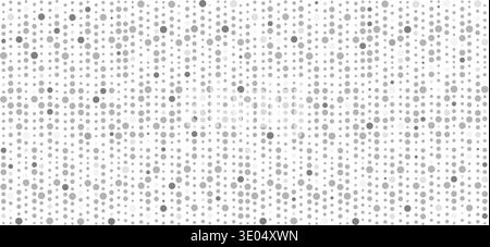 Abstract White background with gray dots. Hand drawn. Not AI, vector illustration. Stock Vector
