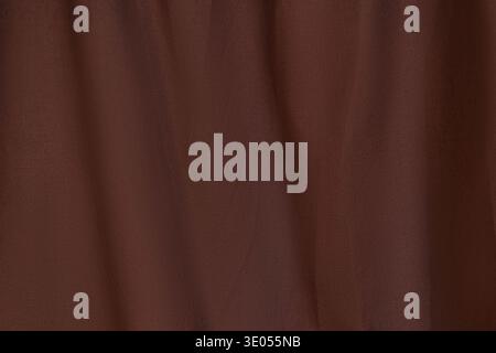 brown curtain as background, empty space Stock Photo