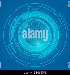 abstract digital technology, abstract futuristic background Stock Vector