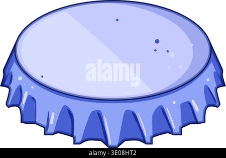 Bottle cap closing drink container illustration Stock Vector