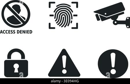 Security icons Stock Vector
