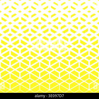 Abstract geometric pattern. Vector background. White and yellow halftone. Graphic modern pattern. Simple lattice graphic design Stock Vector