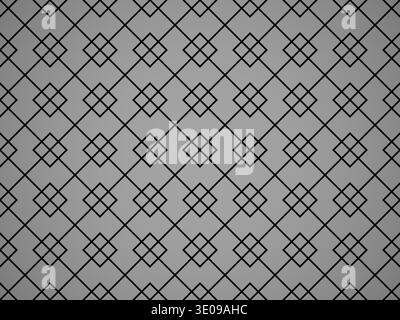 The geometric pattern with lines. Seamless vector background. Black and grey texture. Graphic modern pattern. Simple lattice graphic design Stock Vector