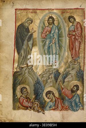 This painting depicts the biblical event of Moses receiving the Law on ...
