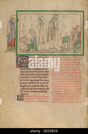 David In Script This artwork from a medieval manuscript shows the biblical figure King ...