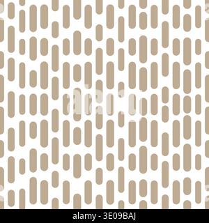 Abstract geometric pattern with stripes, lines. Seamless vector background. White and beige ornament. Simple lattice graphic design Stock Vector