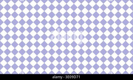 Seamless argyle pattern with purple and white diamonds in a classic checkerboard layout. This versatile, tileable background is perfect for textile de Stock Vector