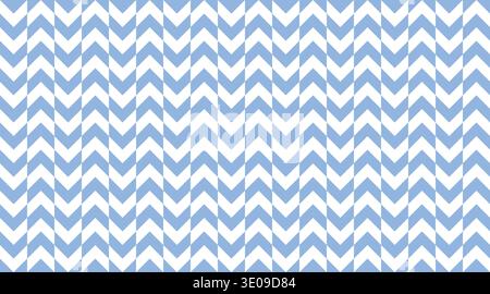 Seamless blue and white chevron pattern featuring a modern, geometric zigzag design. This clean, tileable background is perfect for textile prints, nu Stock Vector
