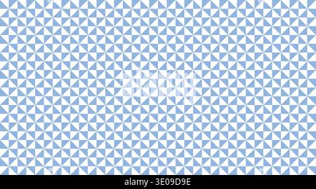 Seamless geometric pattern featuring blue and white pinwheel triangles in a rhythmic grid. This clean, tileable background is perfect for modern texti Stock Vector