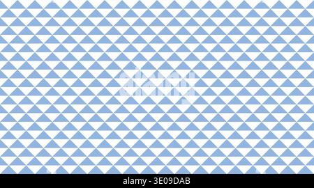 Seamless geometric pattern featuring light blue and white triangles arranged in a clean, horizontal rhythmic grid. This minimalist tileable background Stock Vector