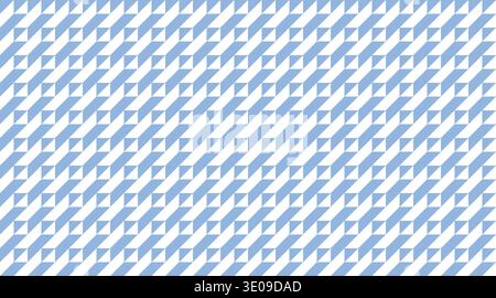 Seamless blue and white geometric pattern featuring a rhythmic arrangement of triangles and parallelograms. This clean, tileable design is perfect for Stock Vector