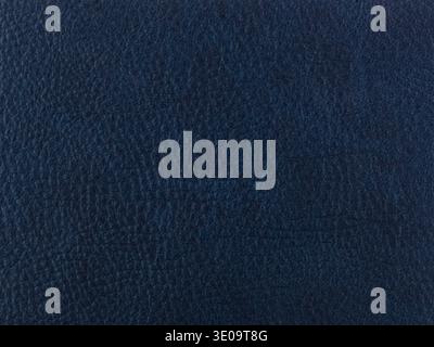 Abstract texture of synthetic leather, blue background. Stock Photo