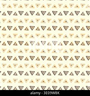 Seamless pattern with triangle decoranive art print. Polygonal rainbow mosaic background. Abstract vector illustration. Triangular graphic Simple Stock Vector