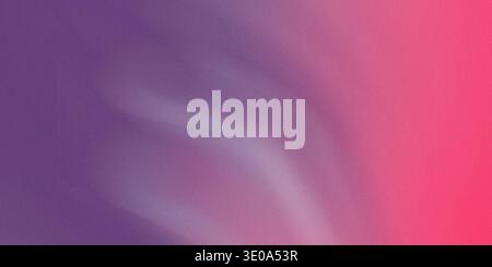 A close-up abstract background featuring a grainy texture overlayed on a smooth, flowing gradient transitioning from deep purple on the left to bright Stock Photo