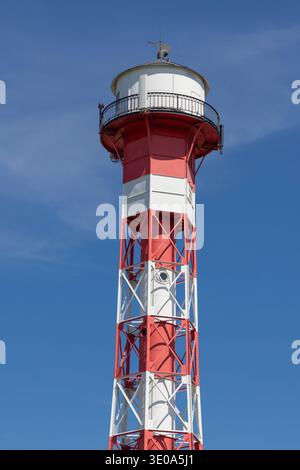 Historic lighthouse in Grünendeich, detail, Altes Land, district of Stade, Lower Saxony, Germany Stock Photo