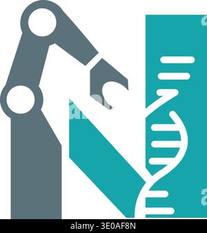 Monogram Robotic System Modern AI monogram logo with futuristic design and gradient colors ...