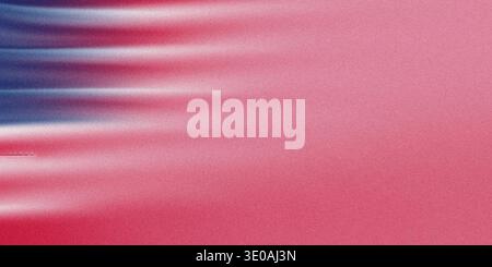 A vibrant abstract background showing flowing, wavy lines transitioning from deep blue on the left to shades of pink and red across the surface, sugge Stock Photo