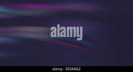 An abstract image featuring horizontal streaks of purple, magenta, and teal light moving across a dark, textured background, resembling cosmic phenome Stock Photo
