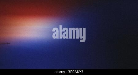 An abstract image displaying a dark, grainy texture illuminated by a dramatic horizontal light flare transitioning from warm red/white on the left to Stock Photo