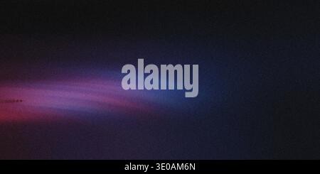 An abstract digital image featuring a dark, grainy background illuminated by a horizontal band of light transitioning from pink on the left to blue on Stock Photo