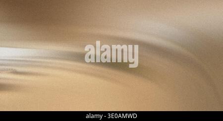 An abstract image displaying a textured surface dominated by warm, earthy tones of beige and various shades of brown. Subtle swirling patterns and fin Stock Photo