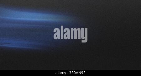 A dark, heavily textured background featuring two distinct horizontal streaks of vibrant blue light across the left side, suggesting motion or digital Stock Photo