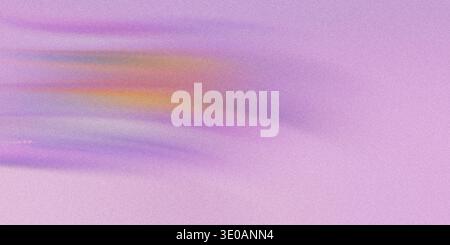 A dynamic abstract background featuring a grainy, glittery texture in shades of purple. A horizontal streak of rainbow colors suggests fast motion or Stock Photo