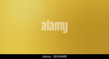 A rich, uniform gold texture resembling brushed metal or fine glitter. The surface exhibits a subtle light gradient, brighter on the left side, convey Stock Photo