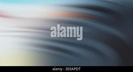 A textured abstract image featuring a grainy surface with dominant dark blue and gray tones. Horizontal, blurred streaks suggest fast motion or light Stock Photo