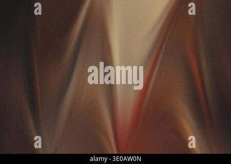 An abstract composition featuring flowing, wave-like shapes in rich, warm earth tones such as browns, beiges, and hints of muted orange. The entire su Stock Photo