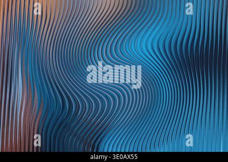 Abstract background featuring a blend of blue and brown hues with blurred and soft textures visible Stock Photo