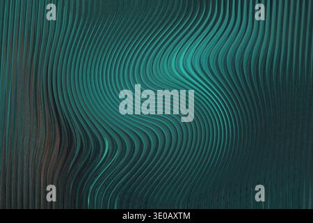 A blurry abstract image showcasing shades of teal and dark green with indistinct shapes and gradients Stock Photo