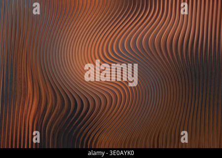 Abstract background featuring blurred streaks of orange blue and brown creating a dynamic pattern Stock Photo