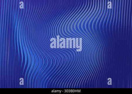 An abstract image featuring blurry shapes of light blue and white against a dark blue background Stock Photo