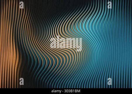 Abstract background with blurred orange white and blue colors creating a dreamy ethereal atmosphere Stock Photo