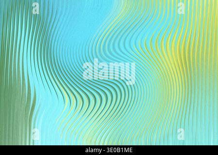 A blurred abstract background featuring shades of blue green and yellow with soft smooth transitions Stock Photo