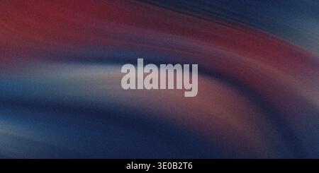 An abstract background blends blue, red, and purple with a textured surface and smooth, flowing curves creating a calming and sophisticated design Stock Photo