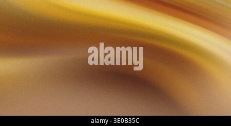 Golden and brown fabric with smooth waves creates an elegant abstract background texture Stock Photo