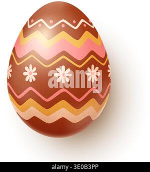 Easter egg realistic Stock Vector