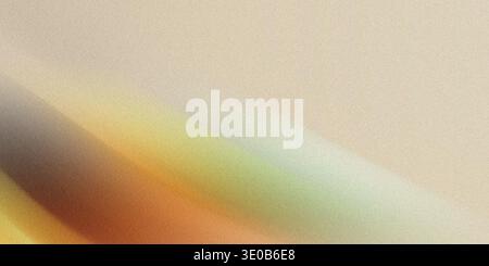 A textured beige background with a soft gradient and abstract colorful shadows creating a modern and subtle pattern Stock Photo