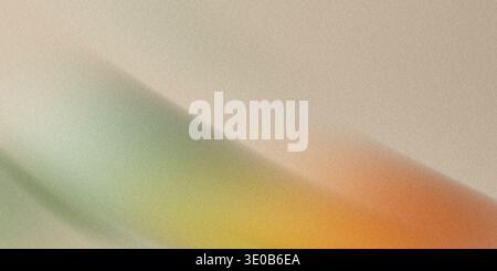 A grainy texture with a rainbow light creates an abstract background Stock Photo