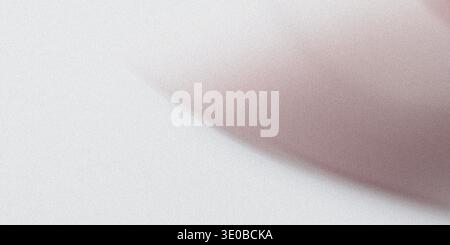 A grainy abstract background with a smooth gradient of pink and white creates a soft and colorful texture Stock Photo