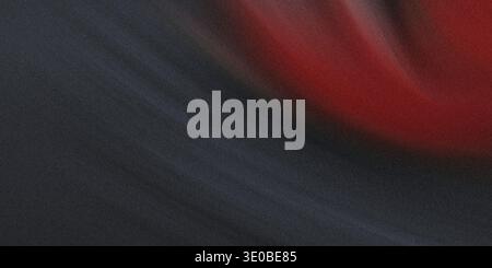 A grainy abstract background features a striking blend of red and black hues, creating a textured and visually dynamic pattern Stock Photo