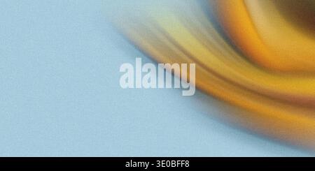 A swirling abstract background features a blend of yellow and orange hues against a soft, textured blue backdrop Stock Photo