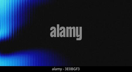 Abstract blue and black digital noise pattern with vertical lines and a subtle gradient effect, evoking a sense of energy and motion Stock Photo